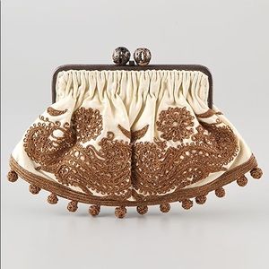 Club Monaco Olivia Frame Clutch with Chain NWT